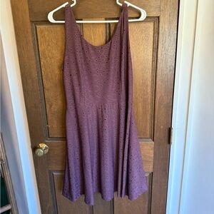 Purple Sleeveless Dress
